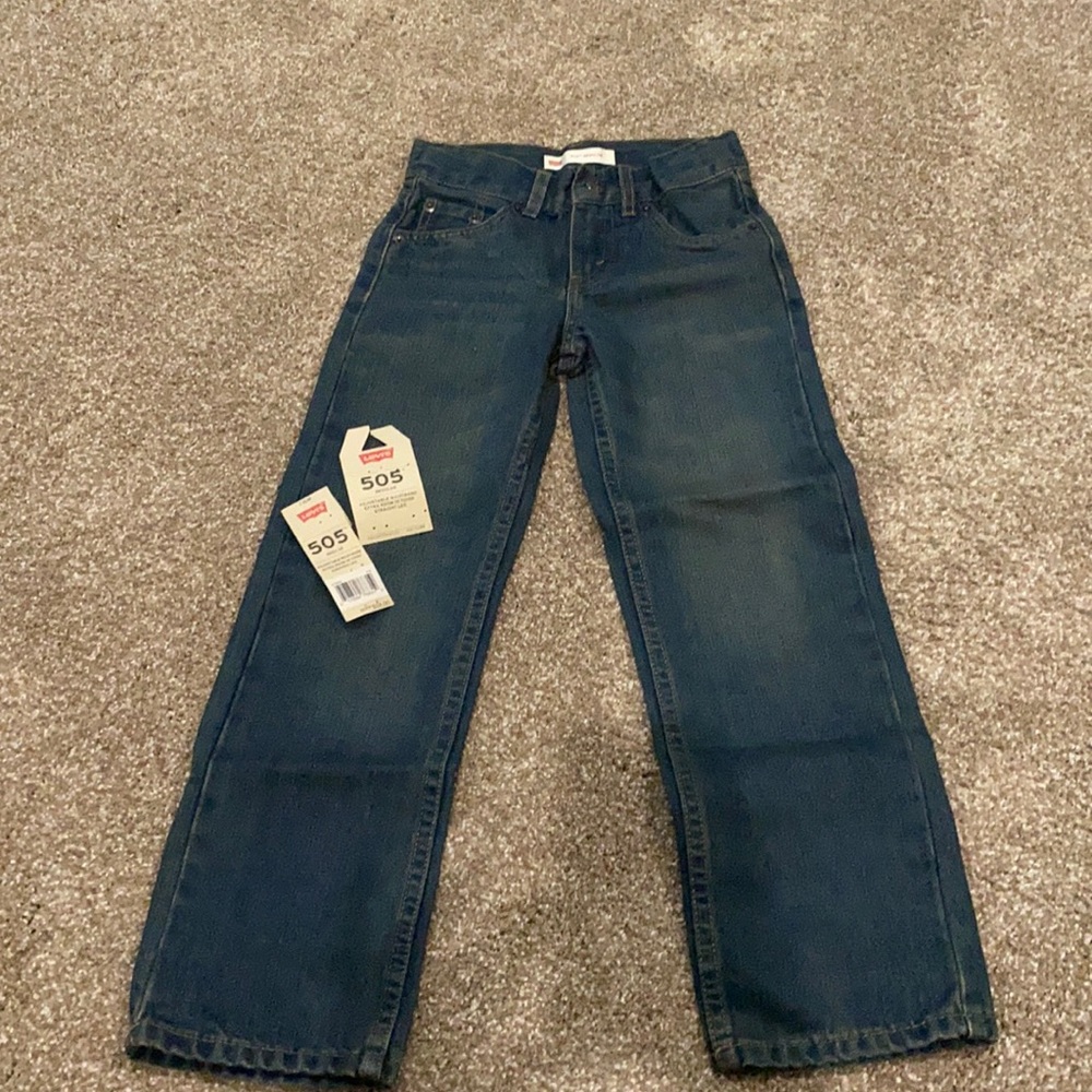 Boys Levi’s 505 regular 7 slim jeans NEW